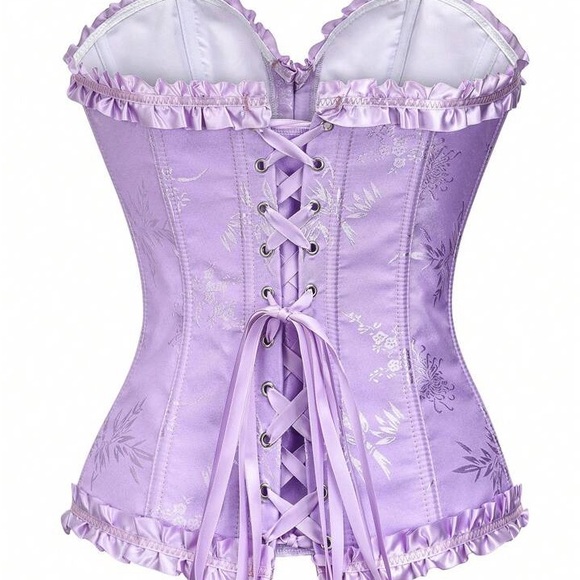 Elegant Purple Corset Top - Picture 2 of 5